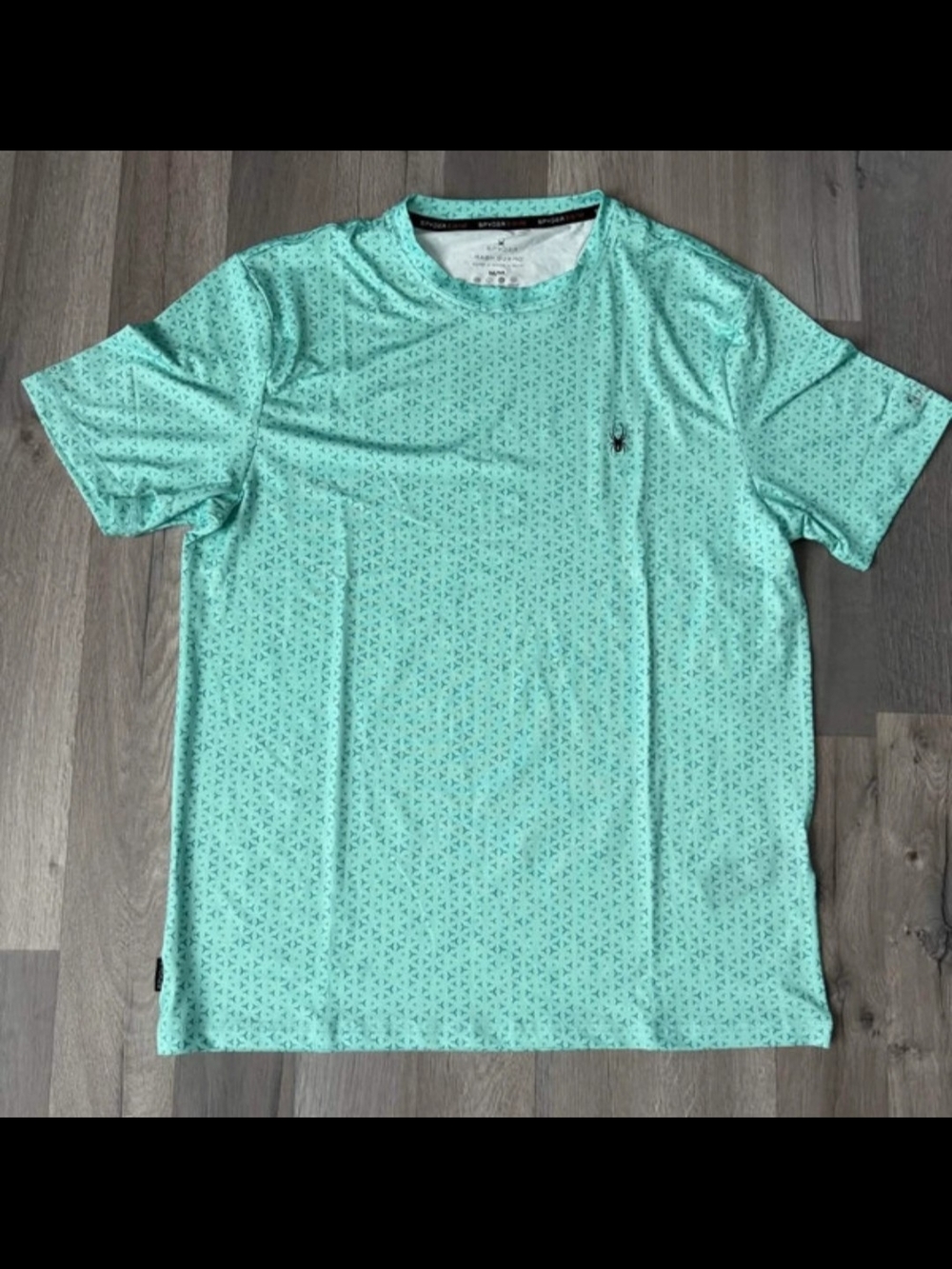 Spyder Men’s Mint Green Short Sleeve Swim Rash Guard